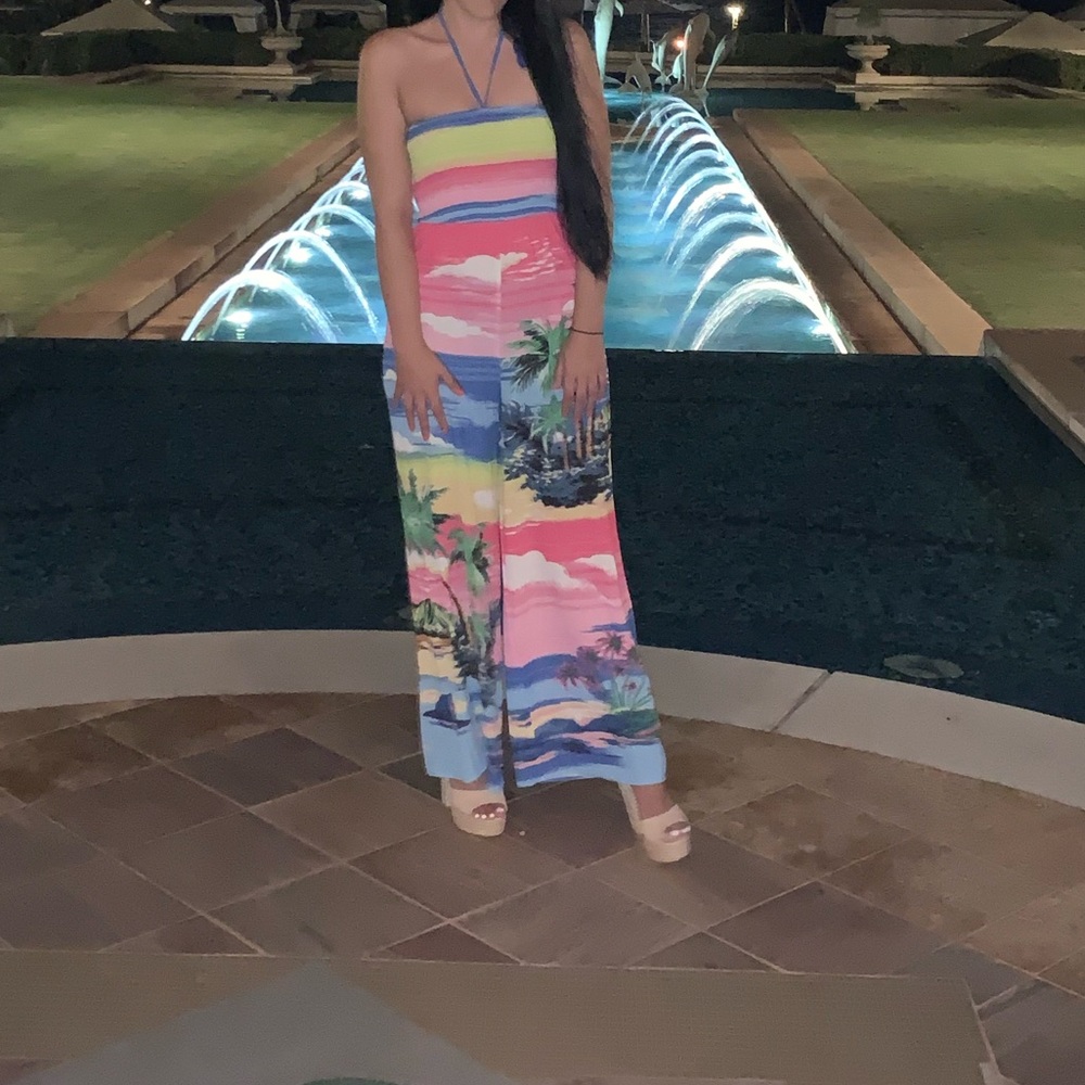 Island wide leg jumpsuit